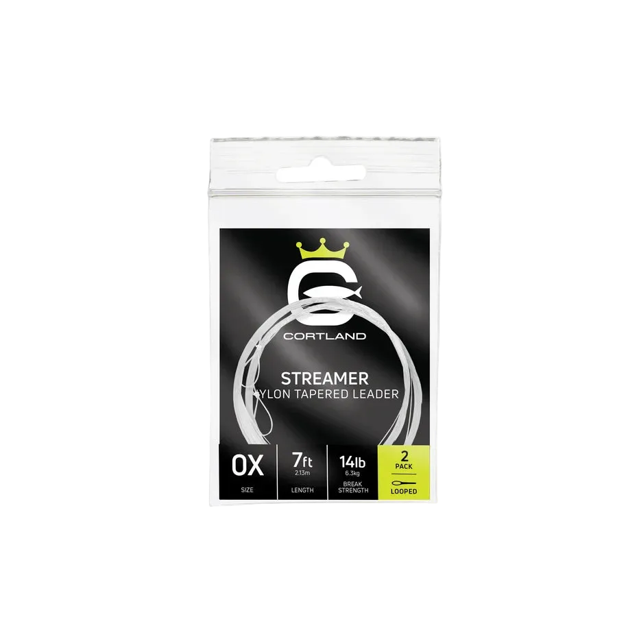 Cortland Streamer Nylon Tapered Leader