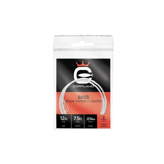 Cortland Bass Nylon Tapered Leader