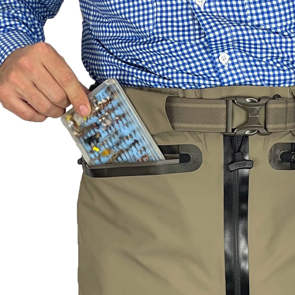 Paramount Slate Zippered Waist-High Guide Pant