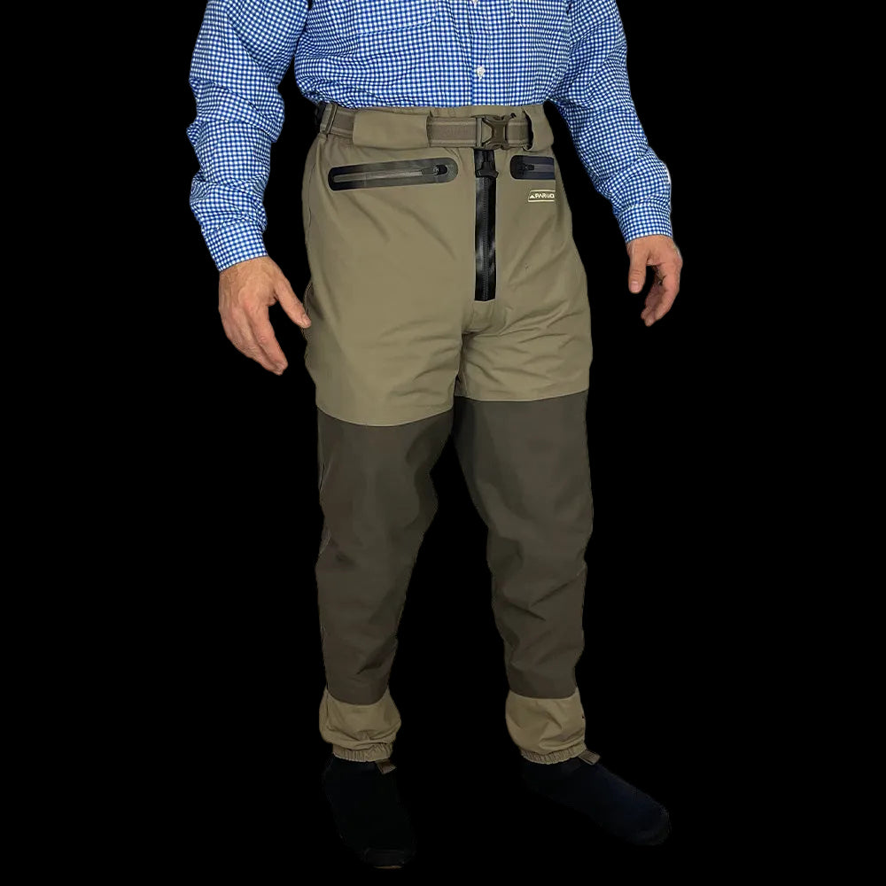 Paramount Slate Zippered Waist-High Guide Pant
