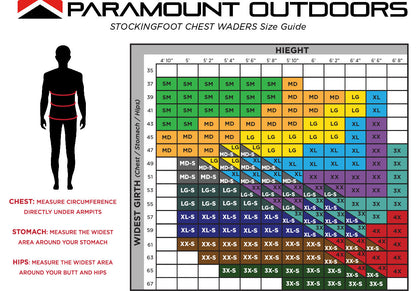 Paramount Meridian Zippered Chest Wader