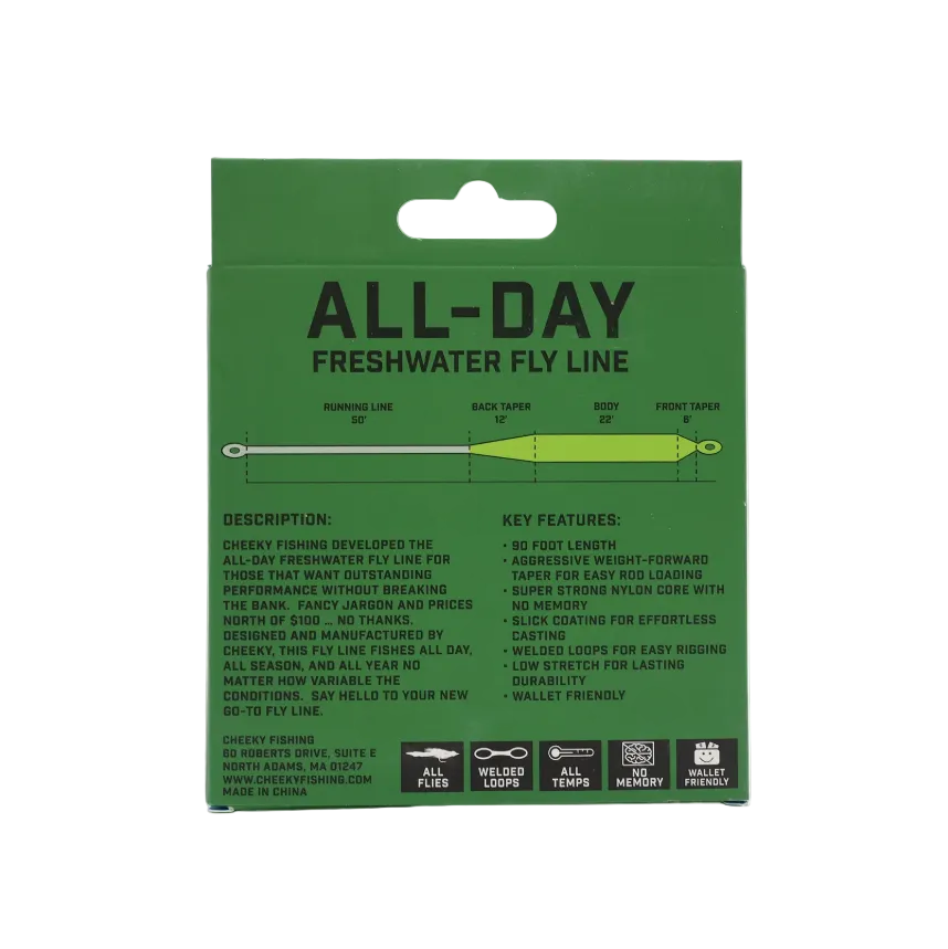 Cheeky All-Day Freshwater Fly Line