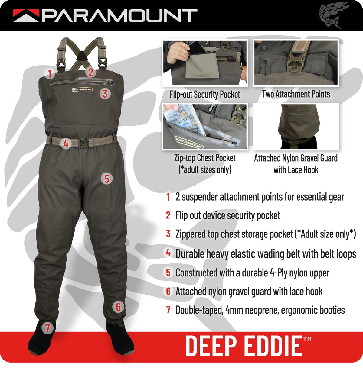 Paramount Stonefly Breathable Chest Wader